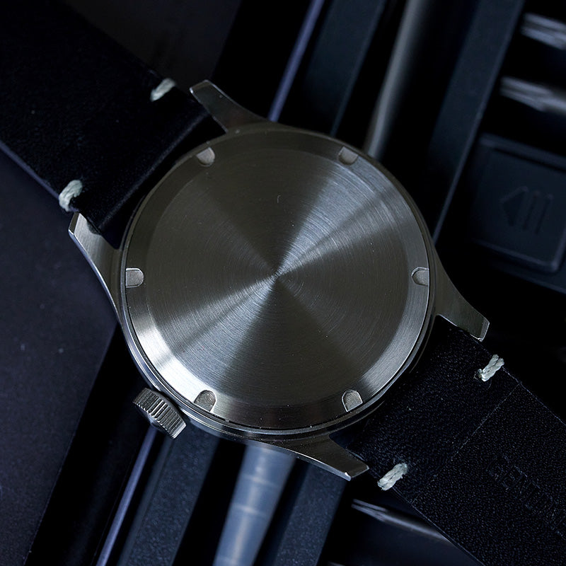 Brushed finish on the case back