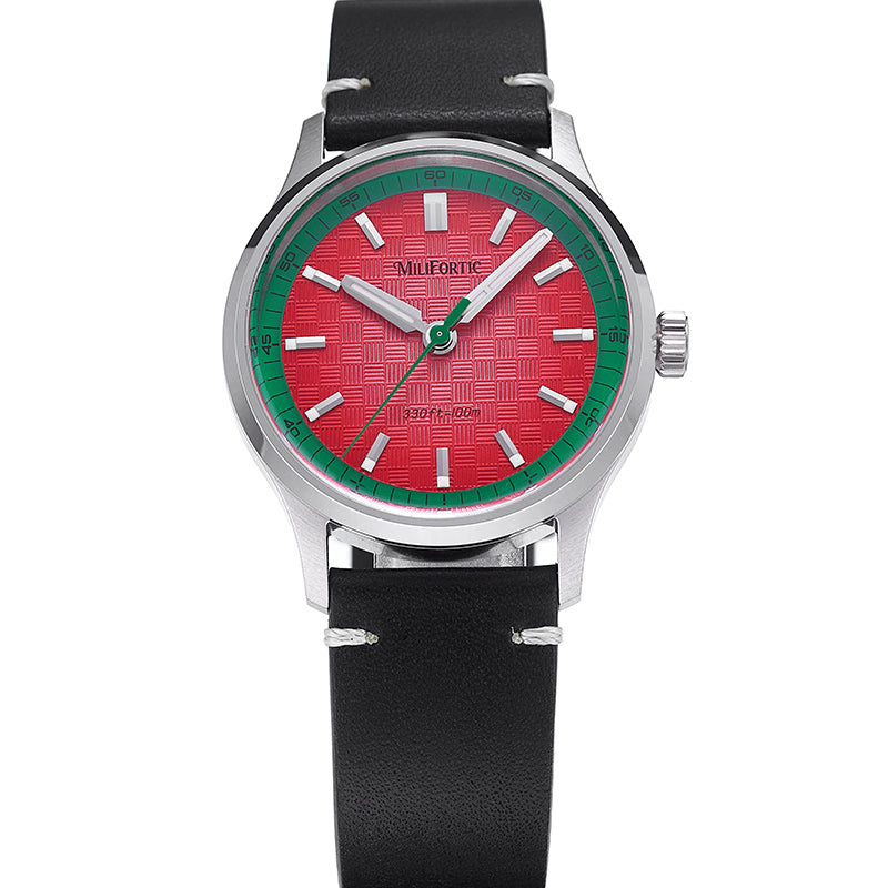 Milifortic R087 38mm Colorful Style Sweep Second Quartz Watches VH31 Movement