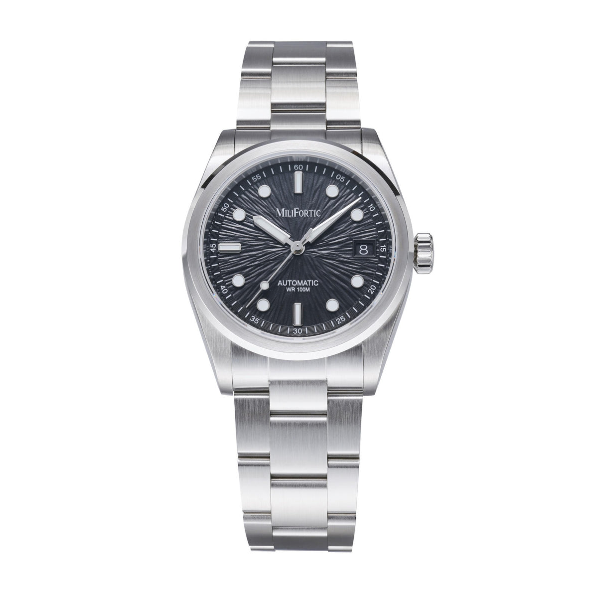 Milifortic 36mm Original Design Textured Dial Automatic Sports Watch for Small Wrist S140
