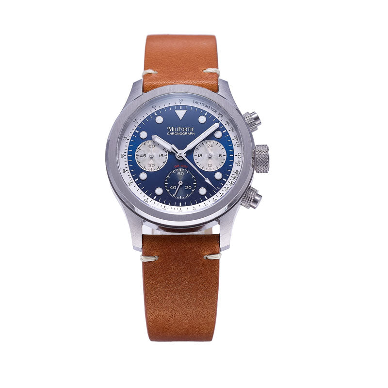 Milifortic R086 39mm Quartz VK63 Chronograph Modern Fashion Style Watches with Luminous