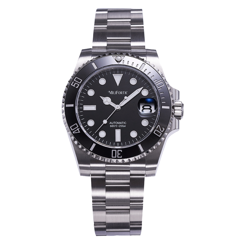 Milifortic D100 40mm Diver Automatic Watch 200m Waterproof NH35 Movement