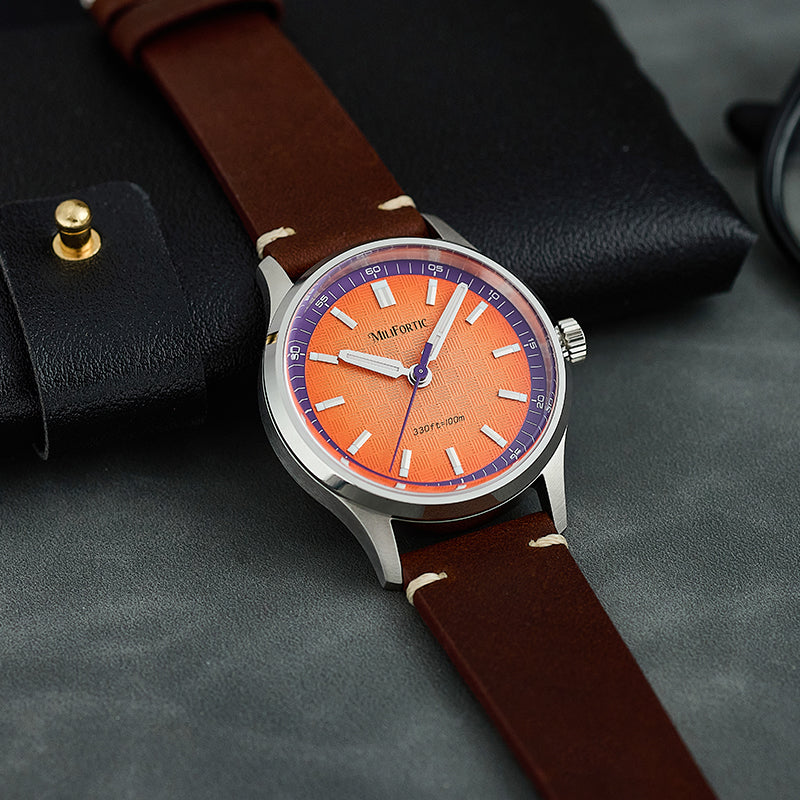 Milifortic R087 38mm Colorful Style Sweep Second Quartz Watches
