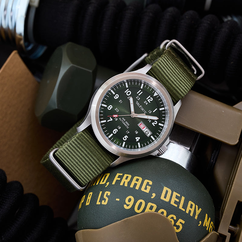 Affordable 39mm Day-Date Field Automatic 24 Hour Watches M097
